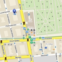 Mapa Courtyard by Marriott Prague Flora Mapa Courtyard by Marriott Prague Flora